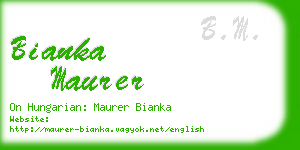 bianka maurer business card